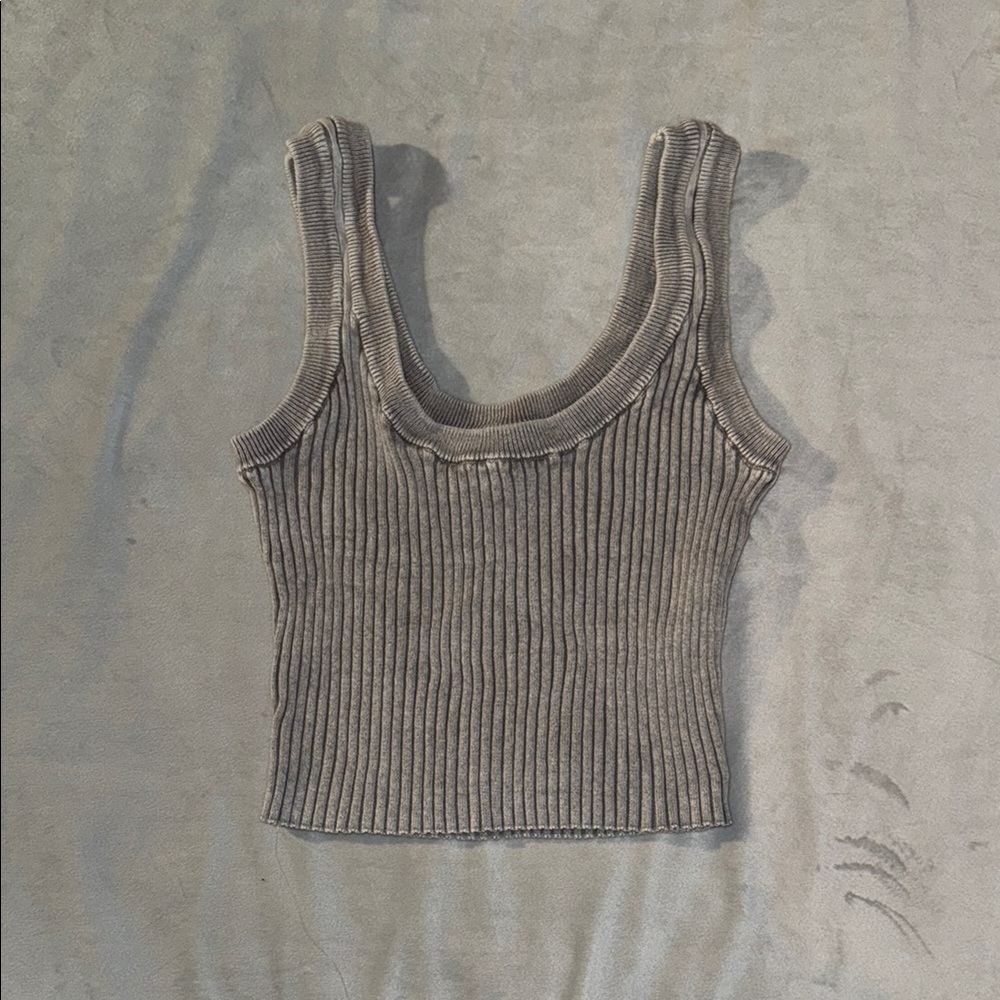 PacSun/L.A. Hearts Gray Ribbed Women's Tank Top